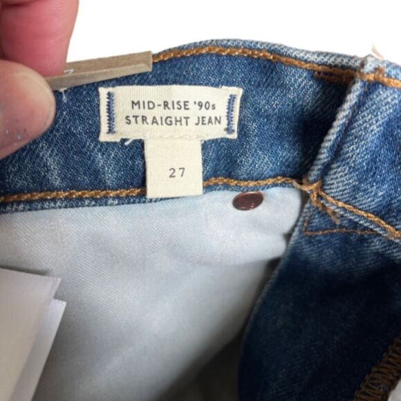 Madewell midrise 90s straight leg crop SIZE 27 NWT - Picture 6 of 9